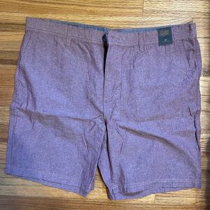 🆕 Mens 14th & Union Flat Front Chambray Trim Fit Shorts